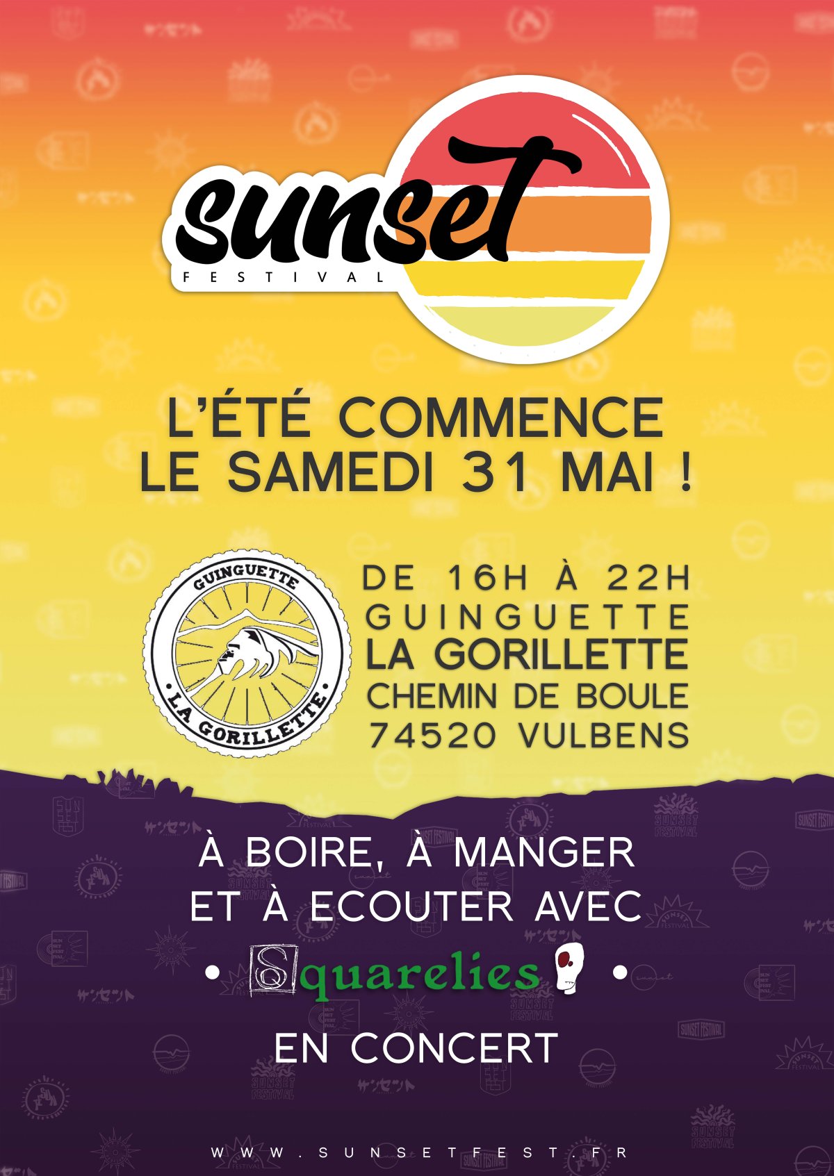 Soirée Gorillette X Sunset Festival